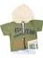 Erkek Bebek Yazı Baskılı Yelekli T-Shirt Pantolon Alt Üst Takım 3