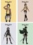 Anime Serisi Attack On Titan Poster Kart 4'lü Set 2