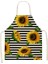 2WQ-46287-020 Stili Unflower Desen Temizleme Sanatı Yeşil Önlükler 53*65 cm Ev Pişirme Bel Önlüğü Pamuk Keten Komik Önlük Temizleme Araçları (Yurt Dışından) 1