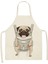 No.23 Tarzı 47X38CM Bulldog Dachshund Pug Köpek Kadın Için Baskılı Mutfak Önlüğü Pamuk Keten Önlük Ev Pişirme Pişirme Temizleme Aracı Adam Çocuk Önlükleri (Yurt Dışından) 1