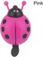 Pembe Tarzı Çocuk Erkek Kız Güzel Uğur Böceği Plastik Bisiklet Zili Beetle Bisiklet Gidon Alarm Zili Güvenlik Uyarı Kornası Bisiklet Aksesuarları (Yurt Dışından) 1