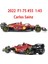 Bburago 1:43 Son 2022 F1-75#55 Carlos Sainz 1/43 Alaşım Yarışı F1-75#55 Lüks Formula 1 Statik Döküm Araçlar Koleksiyon Araba Modeli Koleksiyonu Hediyeler (Standart F1-75#55) (Yurt Dışından) 2