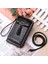 Siyah Stil Kavıs Yeni Crossbody Cep Telefonu Omuz Çantaları Kadın Cüzdan Cep Telefonu Çanta Moda Günlük Kullanım Kart Sahibinin Mini Çanta Kadınlar Için (Yurt Dışından) 5