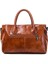 Siyah Stil 30X14X20CM Kadınlar Için Vintage Boston Çantaları Postacı Çantaları Kadın Omuz Çantaları Tote Moda Yağ Balmumu Deri Çantalar Günlük Crossbody Çantalar (Yurt Dışından) 4