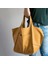 Stil1-Sarı Stil Yeni Varış Retro Kadın Düz Renk Büyük Kapasiteli Koltukaltı Çanta Moda Pu Deri Düğme Omuz Çantaları Kompozit Debriyaj (Yurt Dışından) 1