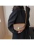 Siyah Stil Moda Basit Deri Crossbody Çanta Womeolid Renk Omuz Askılı Çanta Bayan Seyahat Küçük Çanta ve Çantalar Kesesi (Yurt Dışından) 3