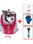 Kırmızı 4 Adet Tarzı L 6-10KG Köpek Aksesuarları Pet Köpek Taşıma Çantası Kedi Yavrusu Sırt Çantası Taşınabilir Seyahat Örgü Açık Yürüyüş Head Out Çift Omuz Spor Sling (Yurt Dışından) 1