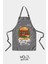 Süet Kumaş Burger Desenli Mutfak Önlüğü, Aşçı Önlüğü, Garson Önlüğü 3