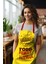 Süet Kumaş Family Food Yemek Desenli Mutfak Önlüğü, Aşçı Önlüğü, Garson Önlüğü 1