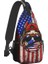 No.5 Tarzı 39X19X9CM Amerikan Bayrağı Fransız Bulldog Sling Göğüs Crossbody Çanta Erkekler Rahat Köpek Sevgilisi Omuz Sırt Çantası Yürüyüş Için (Yurt Dışından) 3