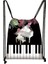 SKDPIANO03 Stili Piyano Gitar Müzik Notları Ipli Çanta Kadın Sırt Çantası Genç Erkek Kız Saklama Çantası Çocuklar Gizli Sakli Konusmalar Bayanlar Seyahat Çantası (Yurt Dışından) 3