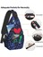 No.15 Tarzı 39X19X9CM Özel Sokak Sanatı Aşk Tek Kollu Çanta Erkekler Için Geometrik Soyut Haring Omuz Crossbody Göğüs Sırt Çantası Seyahat Yürüyüş Sırt Çantası (Yurt Dışından) 5