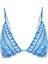 Ayarlanabilir Askılı Desenli Bikini Üst 1