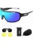 P2-1 Stili 4 Lens Seti Poc Blade Hd Bisiklet Güneş Gözlüğü Spor Gözlük Erkek Kadın Dağ UV400 Bisiklet Gözlük Mtb Yol Bisikleti TR90 Gözlük (Yurt Dışından) 1