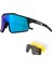 Koyu Gri Tarzı Bej Yclist Polarize Bisiklet Gözlükleri Bisiklet Gözlük Yol Bisikleti Mtb Outdoor Spor Güneş Gözlüğü Koruma Gözlükleri Rüzgar Geçirmez Gafas (Yurt Dışından) 1