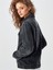Alberta Black Feather Wash Kadın Jean Ceket 4