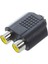3,5 mm Dişi Jack - Çift Rca Dişi Fono Adaptör Konnektörü (Yurt Dışından) 1