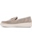 Kadın Gri Süet Deri Casual Loafer 3