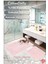 %100 Pamuk Dokuma Banyo Paspas Seti, Banyo Halısı Yaprak 60X100 - 60X50 3
