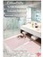 %100 Pamuk Dokuma Banyo Paspas Seti, Banyo Halısı-CAM- 60X100 cm - 60X50 cm 3