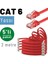 Irenıs 5 Adet 2 Metre Cat6 Kablo Yassı Ethernet Network Lan Ağ Internet Kablosu 1