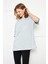 Kadın Oversized Kısa Kollu Penye T-Shirt 1