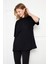 Kadın Oversized Kısa Kollu Penye T-Shirt 2
