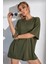 Kadın Bol Kesim Kısa Kollu Oversize T-Shirt 2