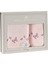 Sıla Ponponlu Penye 2'li Banyo Havlu Seti (50*90+70*140) Kelebek Desen - Pembe 2