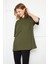 Kadın Oversized Kısa Kollu Penye T-Shirt 1