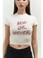 Collection Now Or Never Beyaz Penye Crop 5