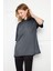 Kadın Oversized Kısa Kollu Penye T-Shirt 1