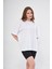 Kadın Oversized Kısa Kollu Penye T-Shirt 1