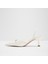 Naılah Ayakkabı Orta Boy Topuklu - Beyaz 3