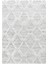 Yumuşak Bukle Tabanlı Modern Kabartmalı 3D Zigzag Desenli Gri Renkli Halı 2