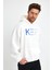 Beyaz Hoodie, Oversize Sweatshirt, Erkek Hoodie, Kanguru Cep Kapüşonlu 2