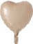 Retro Bej Renk Kalp Folyo Balon 1