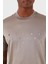 Logolu Bisiklet Yaka Relaxed Erkek T Shirt 3D1Ta2 1Juvz 06H3 5