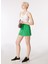 Yeşil Kadın Standart Fit Sweat Şort D4SL-SHT3024 1