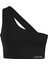Siyah Kadın Bikini Üst One Shoulder Bralette KW0KW02313BE 1