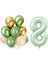 Retro Su Yeşili 8 Yaş Latex Balon Set 1