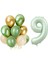 Retro Su Yeşili 9 Yaş Latex Balon Set 1