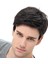 Adam Eğik Patlama Saçları Için Doğal Gerçekçi Yüksek Sıcaklık Fiber Peruk - Siyah (Yurt Dışından) 4