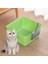 Üstü Açık Pet Çöp Tepsisi Sıçrama Önleyici Kedi Lazımlığı Yavru Kedi Küçük Orta Kediler Için Yüksek Taraflı Kitty Çöp Tavası ile Kedi Kumu Kutusu (Yurt Dışından) 5