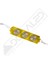 12 Volt Amber (Sarı) 3 Watt 3 Lü Lensli 3030 Reklamcı Modül 10 Adet 3
