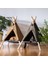 Turuncu Tarzı 80X90CM ZK40 Pet Teepee Köpek ve Kedi Yatak Beyaz Kanvas Köpek Kanvas Sevimli Ev-Taşınabilir Yıkanabilir Köpek Çadırları Köpek ve Kedi Için Pet Köpek Yavru Yavru Yatak (Yurt Dışından) 4