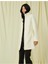 3Wak00170Ew Ekru 002 Kadın Polyester Outerwear Kaban 1