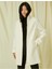 3Wak00170Ew Ekru 002 Kadın Polyester Outerwear Kaban 2