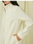 3Wak00170Ew Ekru 002 Kadın Polyester Outerwear Kaban 5