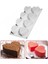Silikon Kek Kalıbı 8 Li Büyük Kalp 30X17,5 cm 1